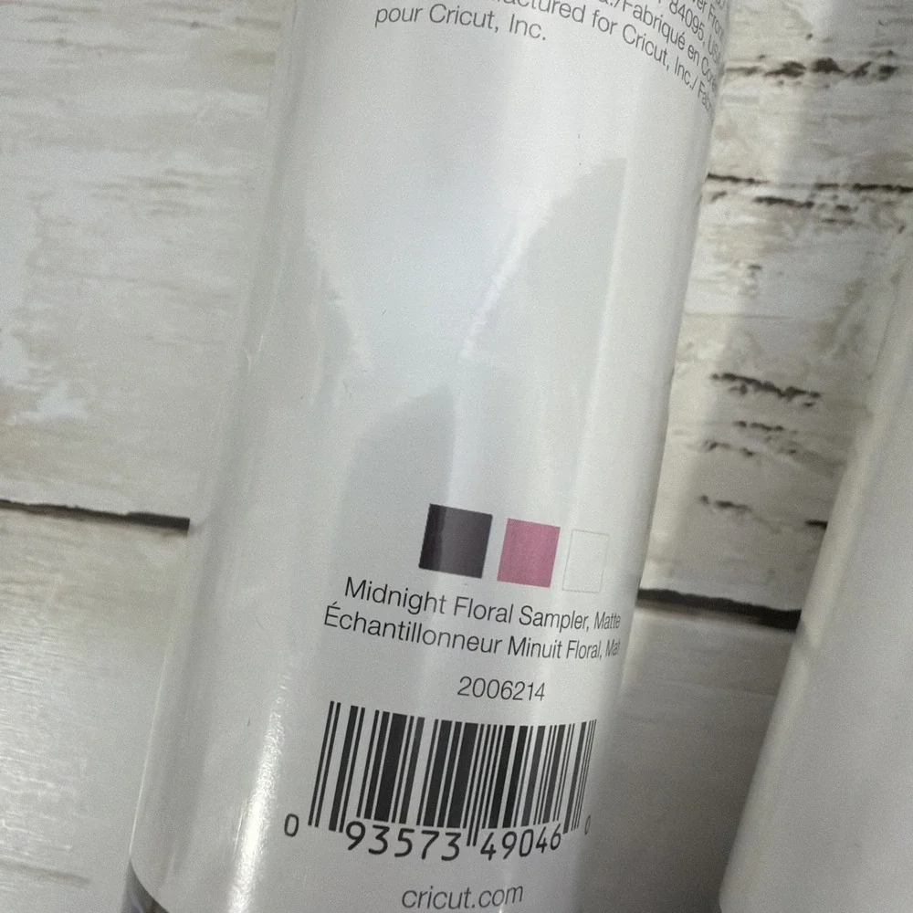 Cricut StrongBond Everyday Iron On Mesh Silver Midnight Floral Sampler Lot Of 4